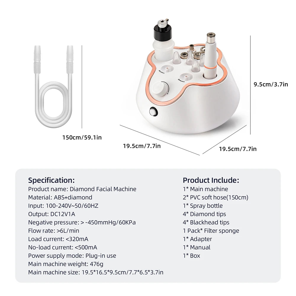 SkinAura™ 3-in-1 Diamond Facial Rejuvenation System